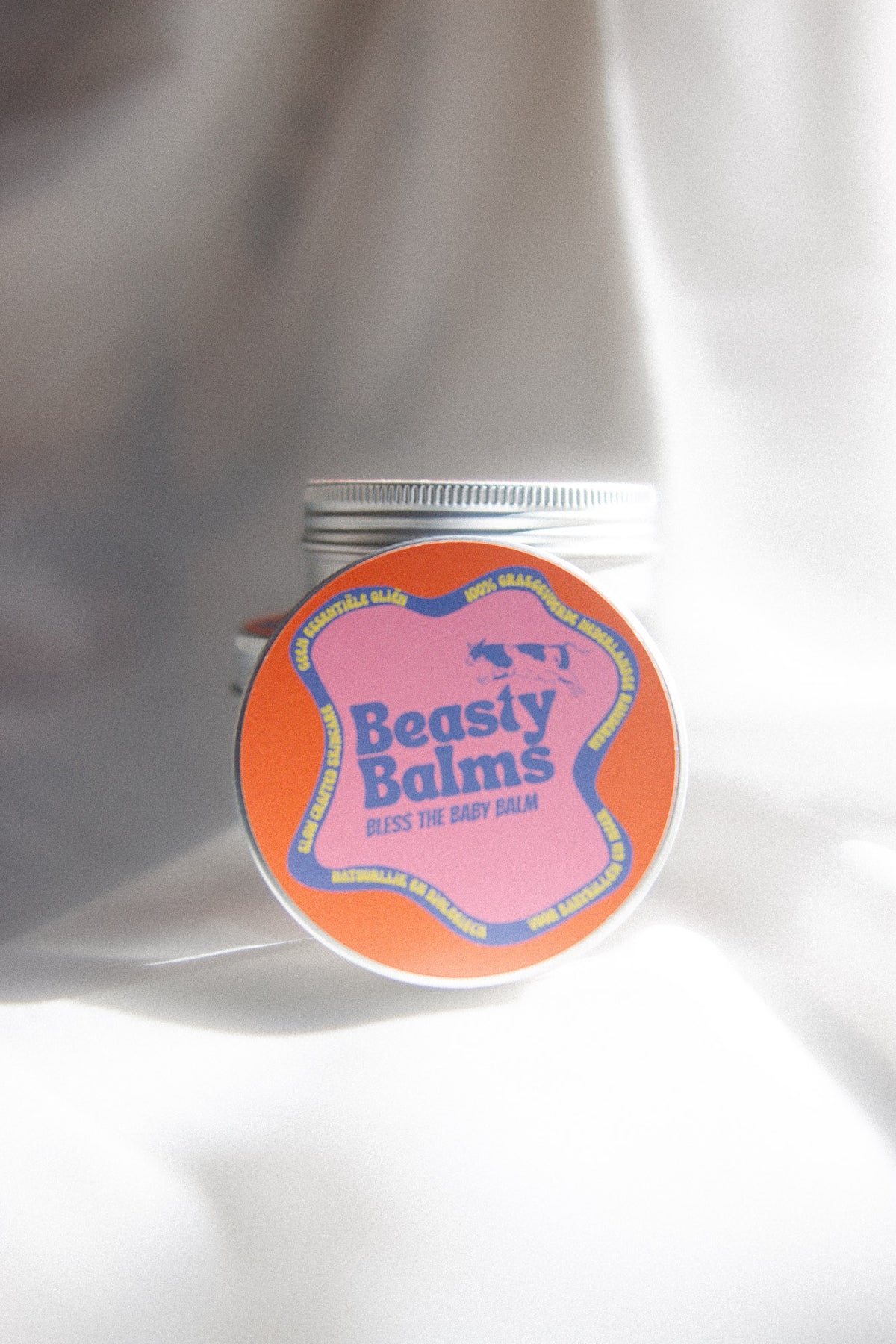 Bless the Baby tallow baby balm for delicate skin, side view