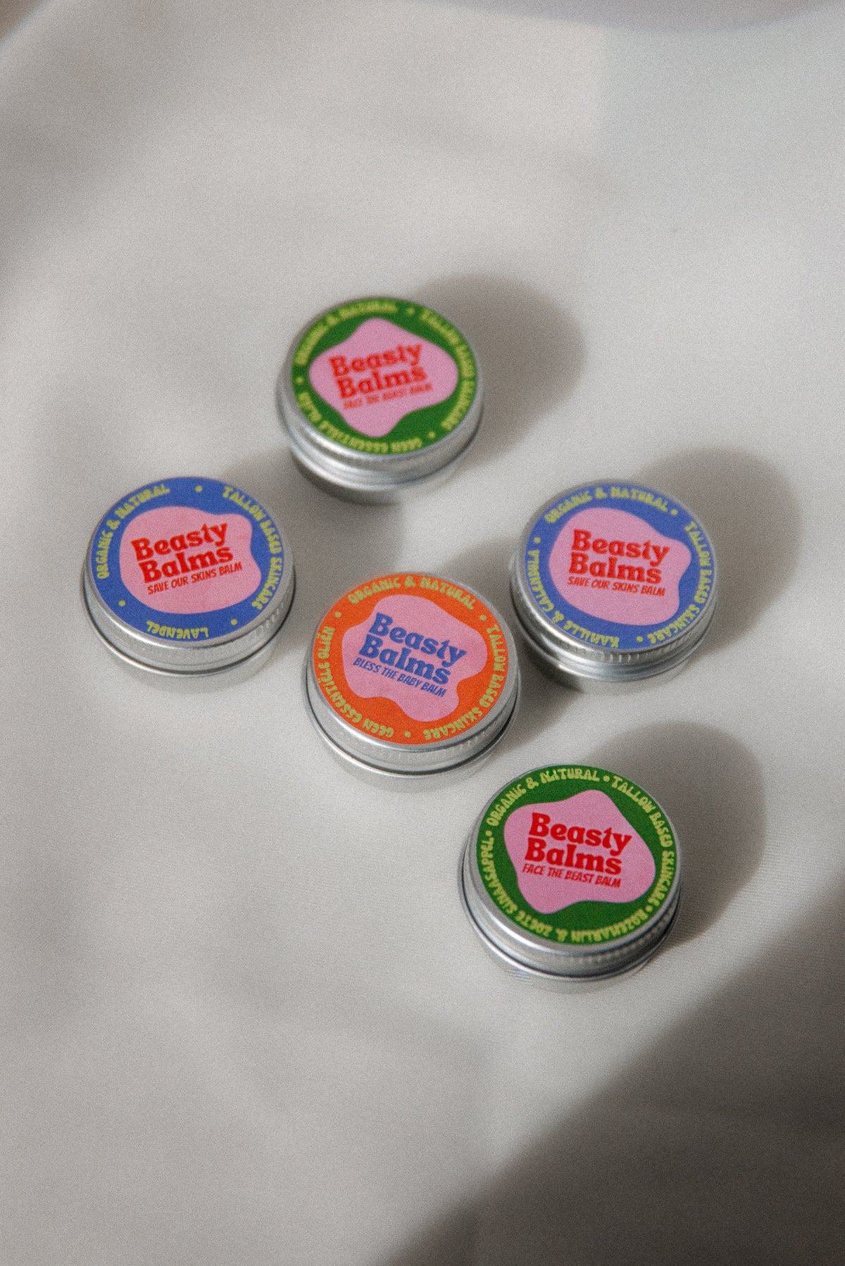 Taste the Beast set of tallow balm mini tins to try every Beasty Balm